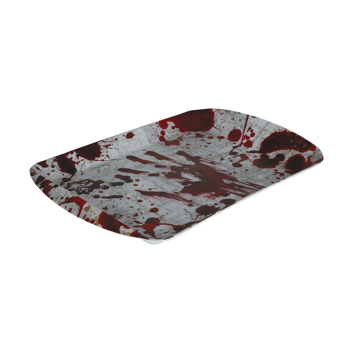 Vassoio halloween pvc impronte insanguinate