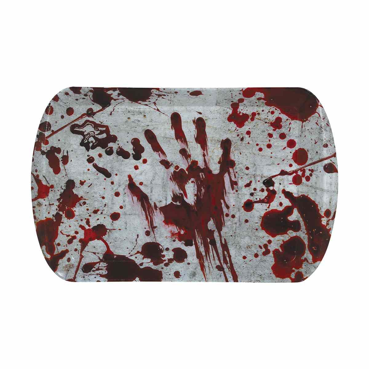 Vassoio halloween pvc impronte insanguinate