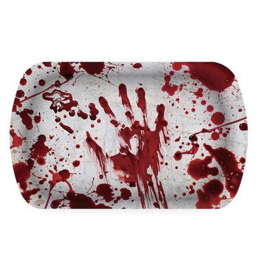 Vassoio halloween pvc impronte insanguinate