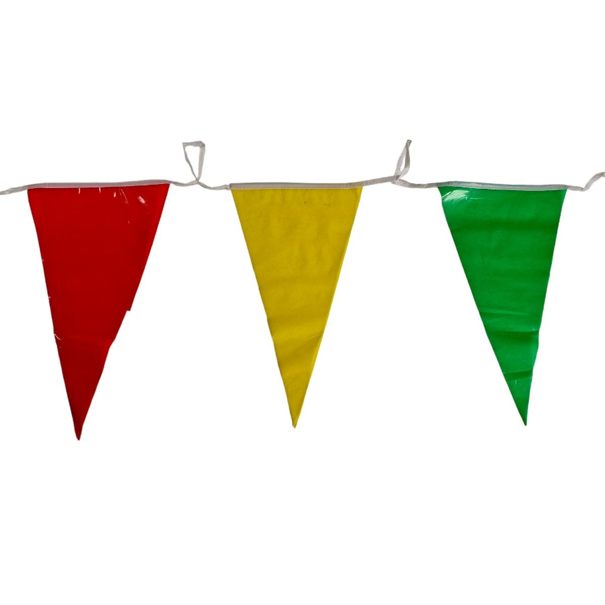 Festone party bandierine color mt 10 pvc