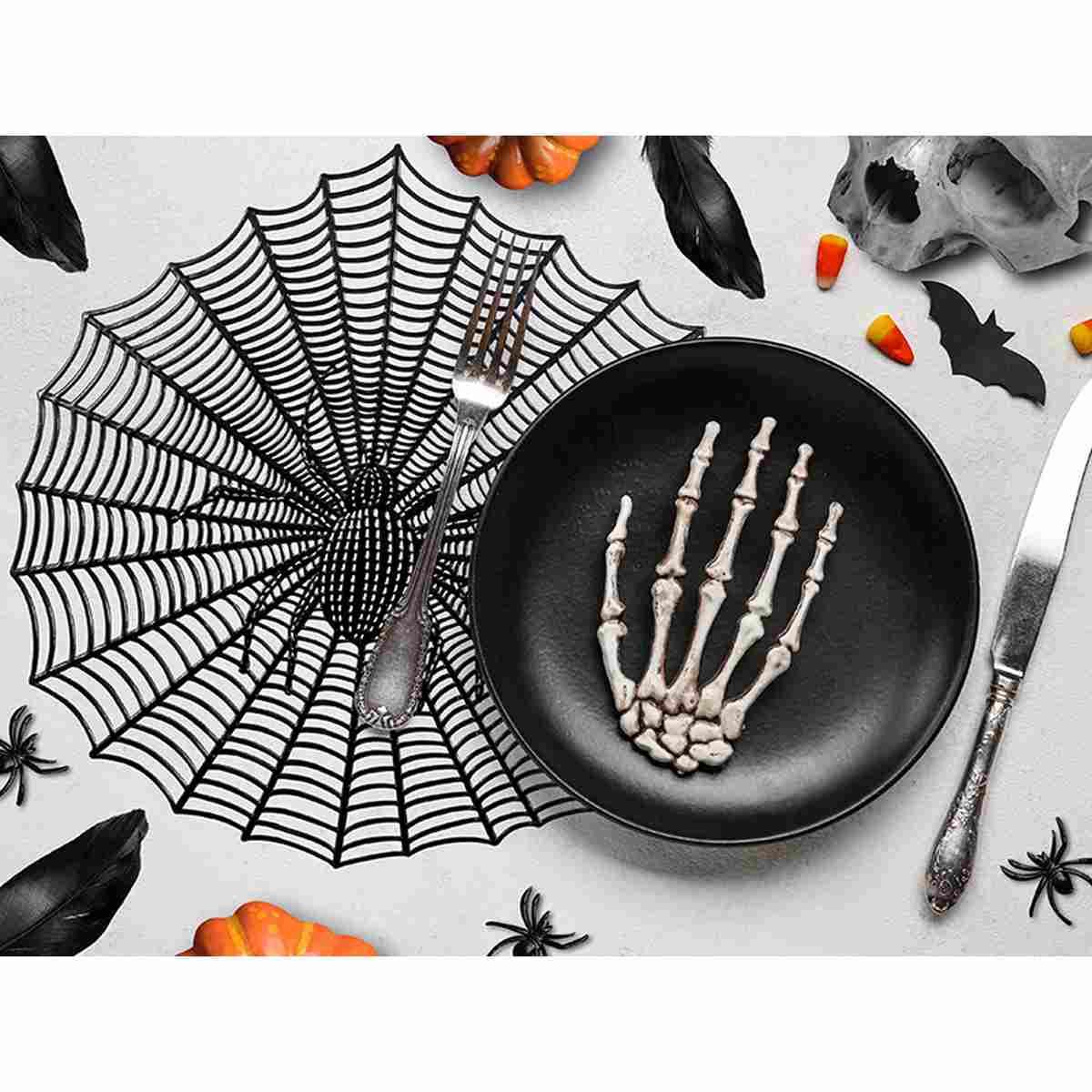 Tovaglietta sottopiatto pvc halloween ragnatela
