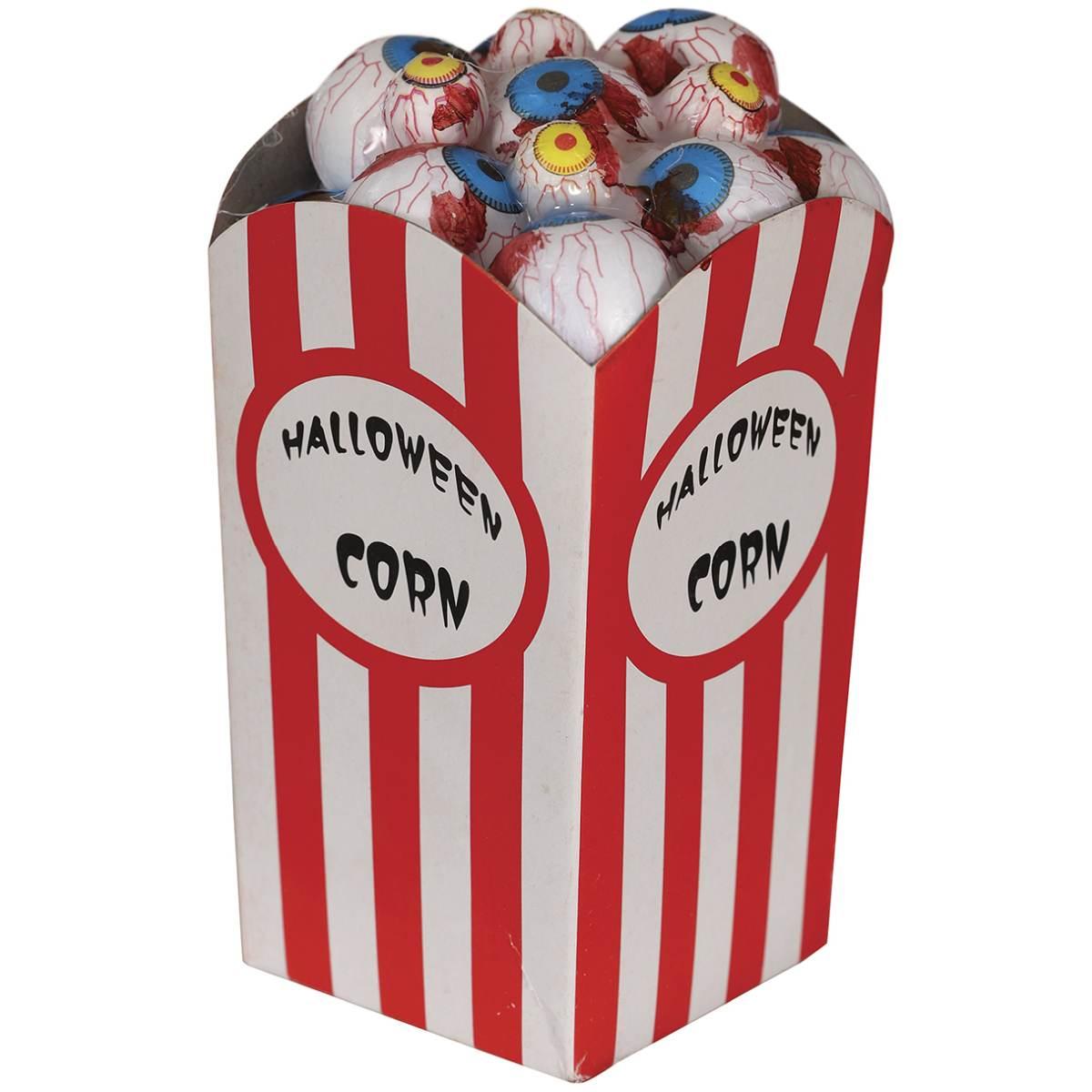 Scatola pop corn occhi insanguinati