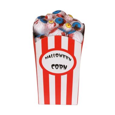 Scatola pop corn occhi insanguinati