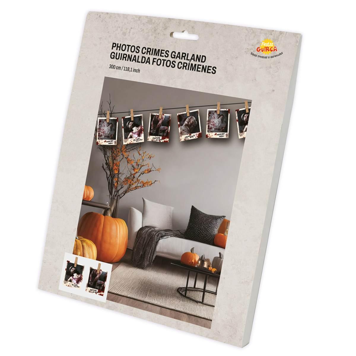 Festone halloween foto scena crimine