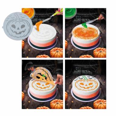 Stencil halloween per torte zucca