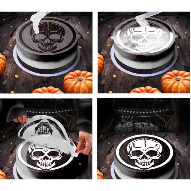 Stencil halloween per torte scheletro