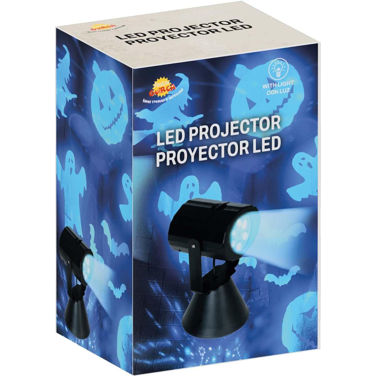 Proiettore led soggetti halloween movimento a batterie