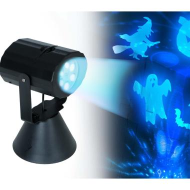 Proiettore led soggetti halloween movimento a batterie
