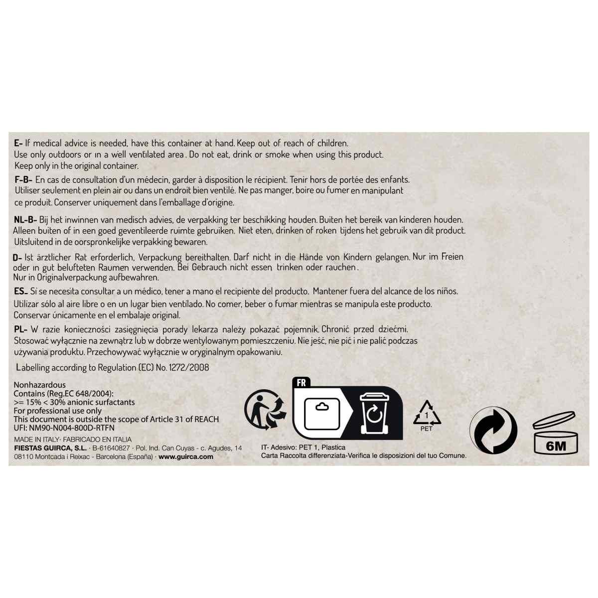 Liquido per macchina fumo 5 lt