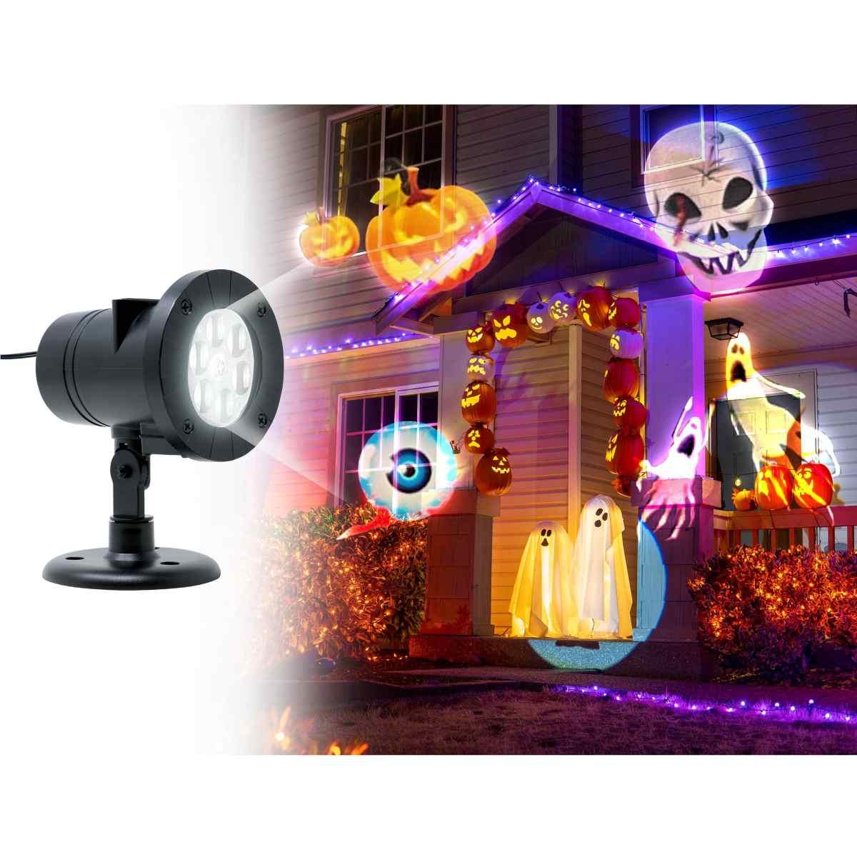 Proiettore led soggetti halloween movimento