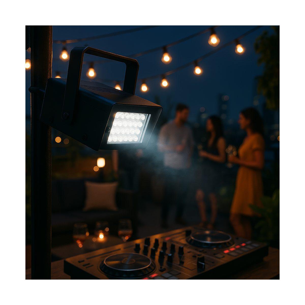 Luce flash led bianco regolabile