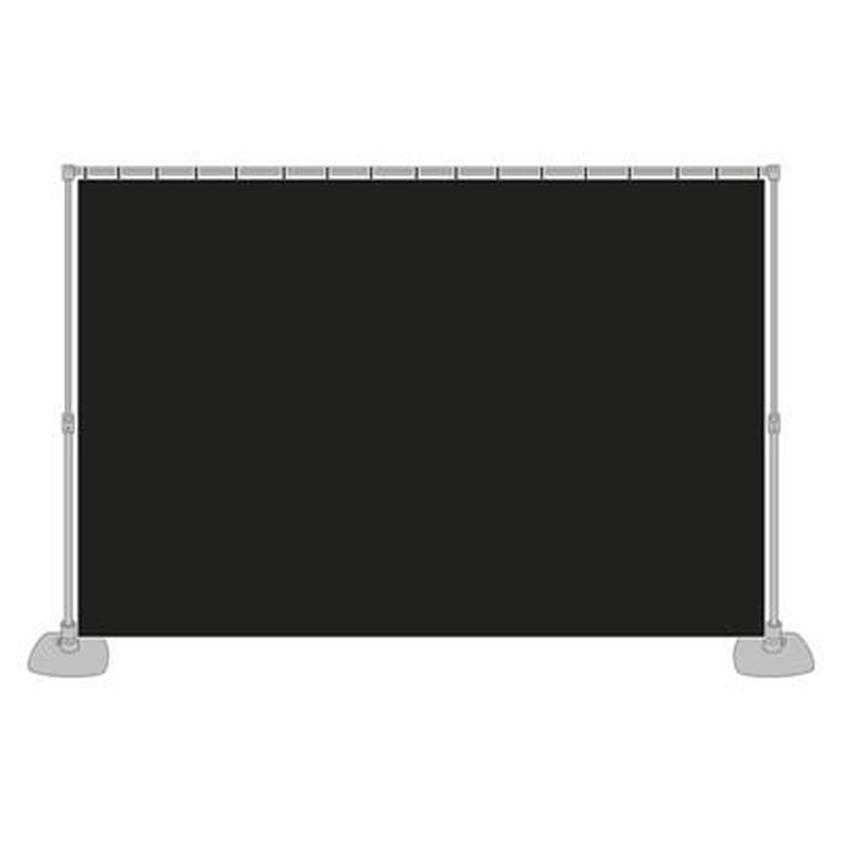 Telo nero scenografico mt l6xh4 per tubi di trascinamento