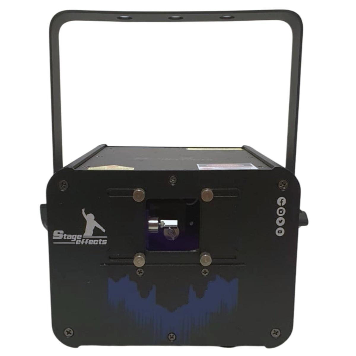 Proiettore laser show system rgb 2w dmx ilda