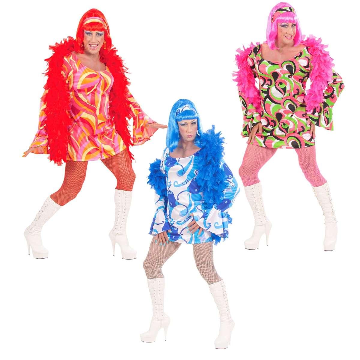 Costume anni 70 abito 3 colori tu xl c2