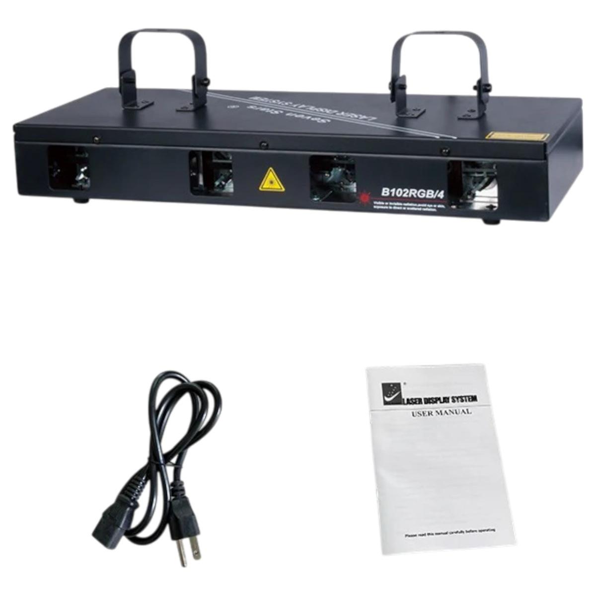 Proiettore laser professionale rgbv 4 teste 560mw