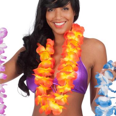 Collana hawaii arancione