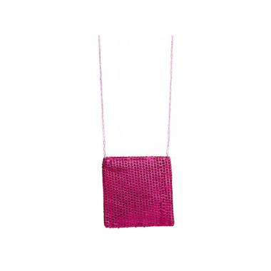 Borsa rosa paillettes tracolla