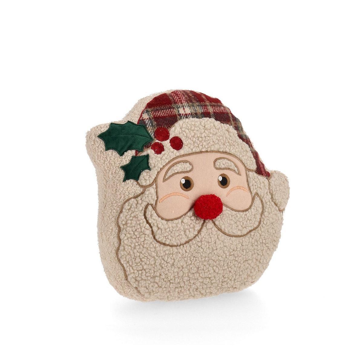 Cuscino arredo in tessuto natale babbo 38 x 38 cm
