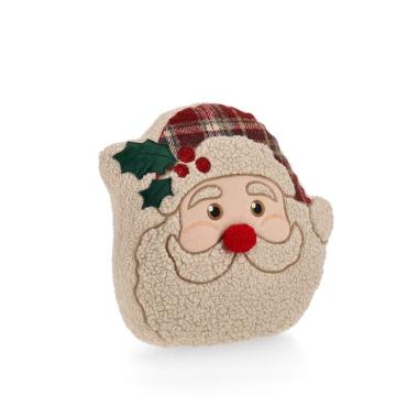 Cuscino arredo in tessuto natale babbo 38 x 38 cm
