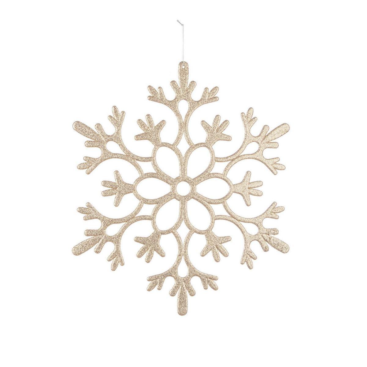 Decorazione natalizia fiocco neve oro Ø 40 cm