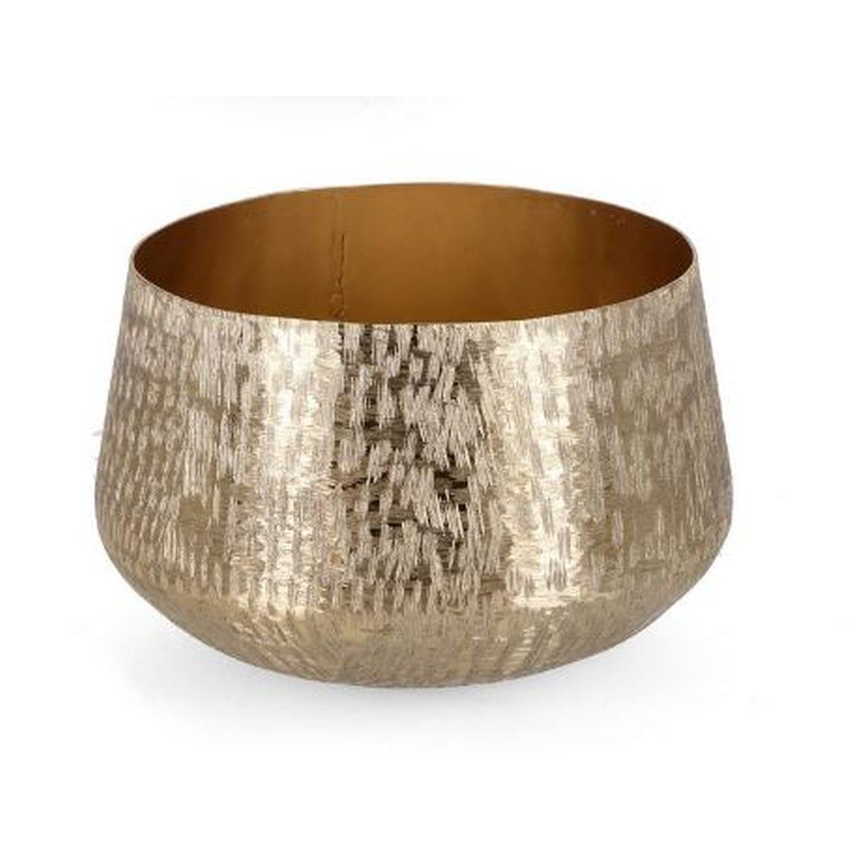 Portavaso metallo lathe to oro 28,5 x 17,5 cm