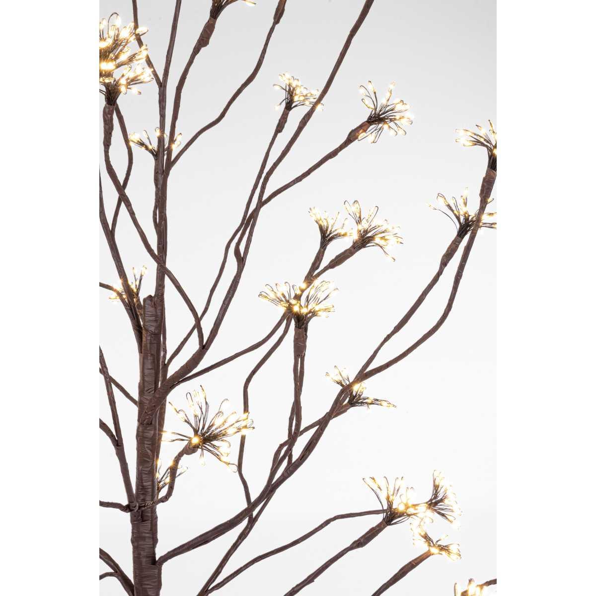 Albero di Natale 90 cm 600 led bianco caldo fiori