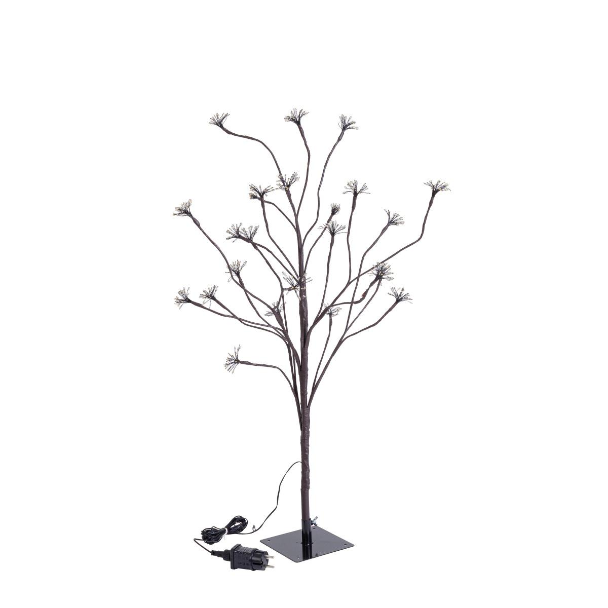 Albero di Natale 90 cm 600 led bianco caldo fiori