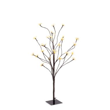 Albero di Natale 90 cm 600 led bianco caldo fiori