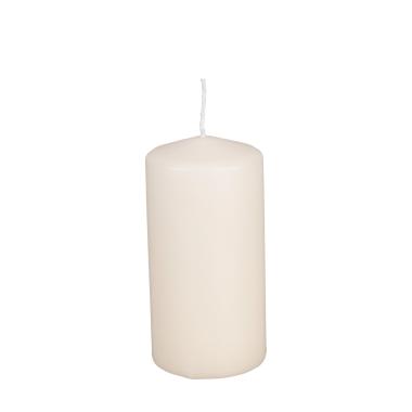 Candela cilindrica crema 6 x 12 cm