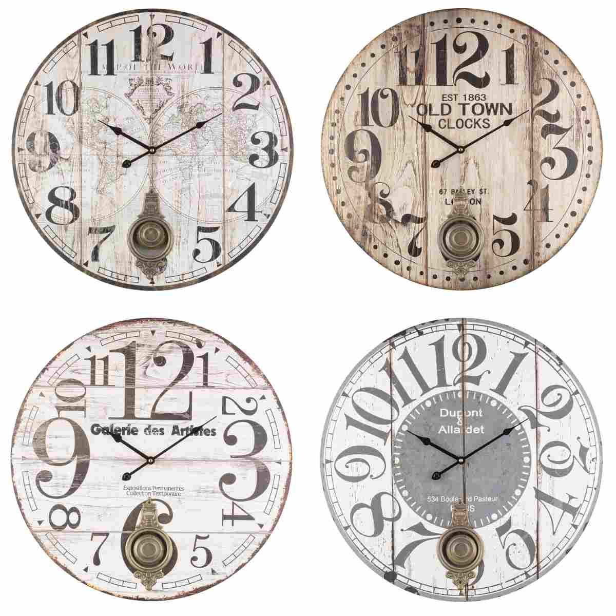 Orologio parete legno arizona tondo modello a