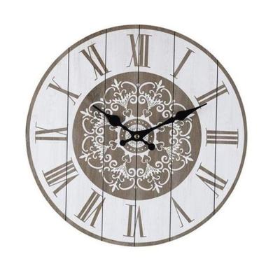 Orologio parete legno mandala tondo modello a