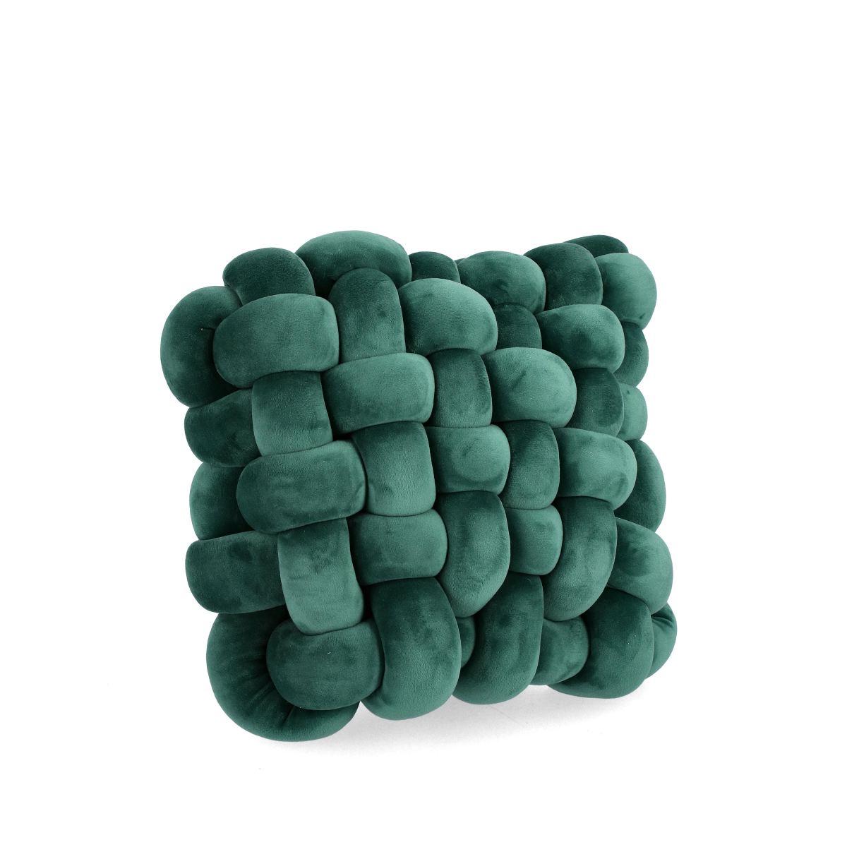 Cuscino arredo entwine verde