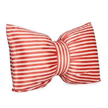 Cuscino arredo athel fiocco righe rosso
