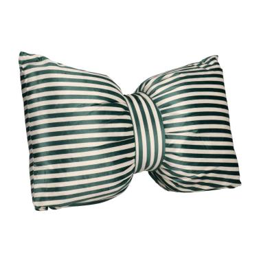 Cuscino arredo athel fiocco righe verde