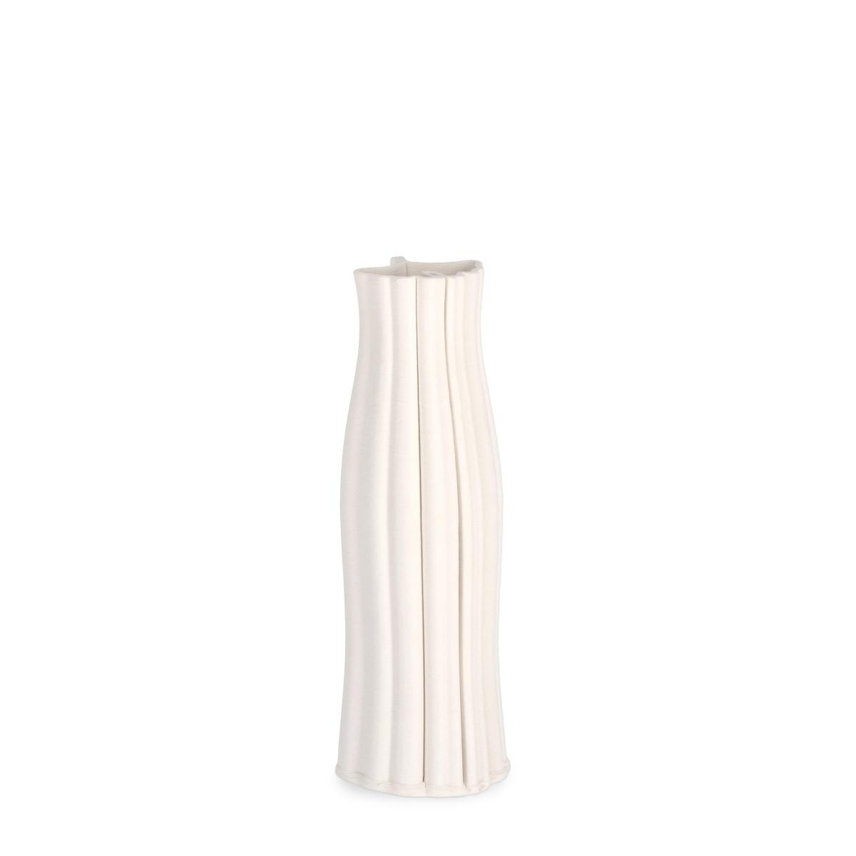 Vaso ceramica haylee bianco 9,5 x 28 cm