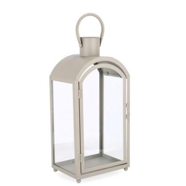 Lanterna metallo jillian grigia 43 cm