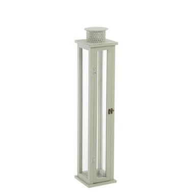 Lanterna legno metallo torsti verde 78 cm
