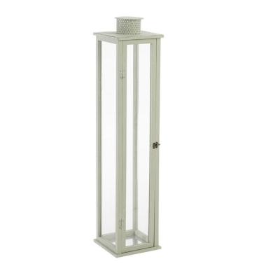 Lanterna legno metallo torsti verde 103 cm