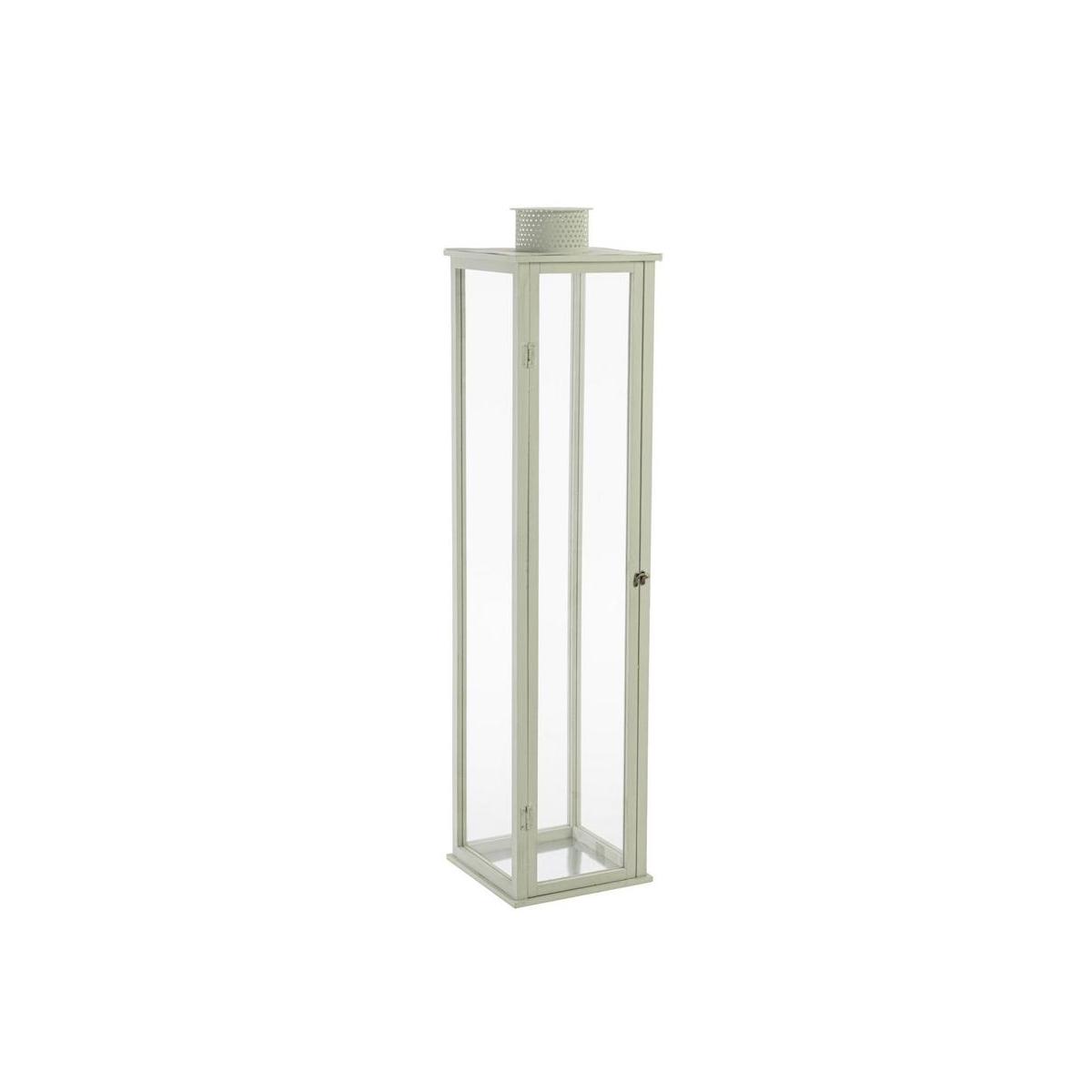 Lanterna legno metallo torsti verde 129 cm