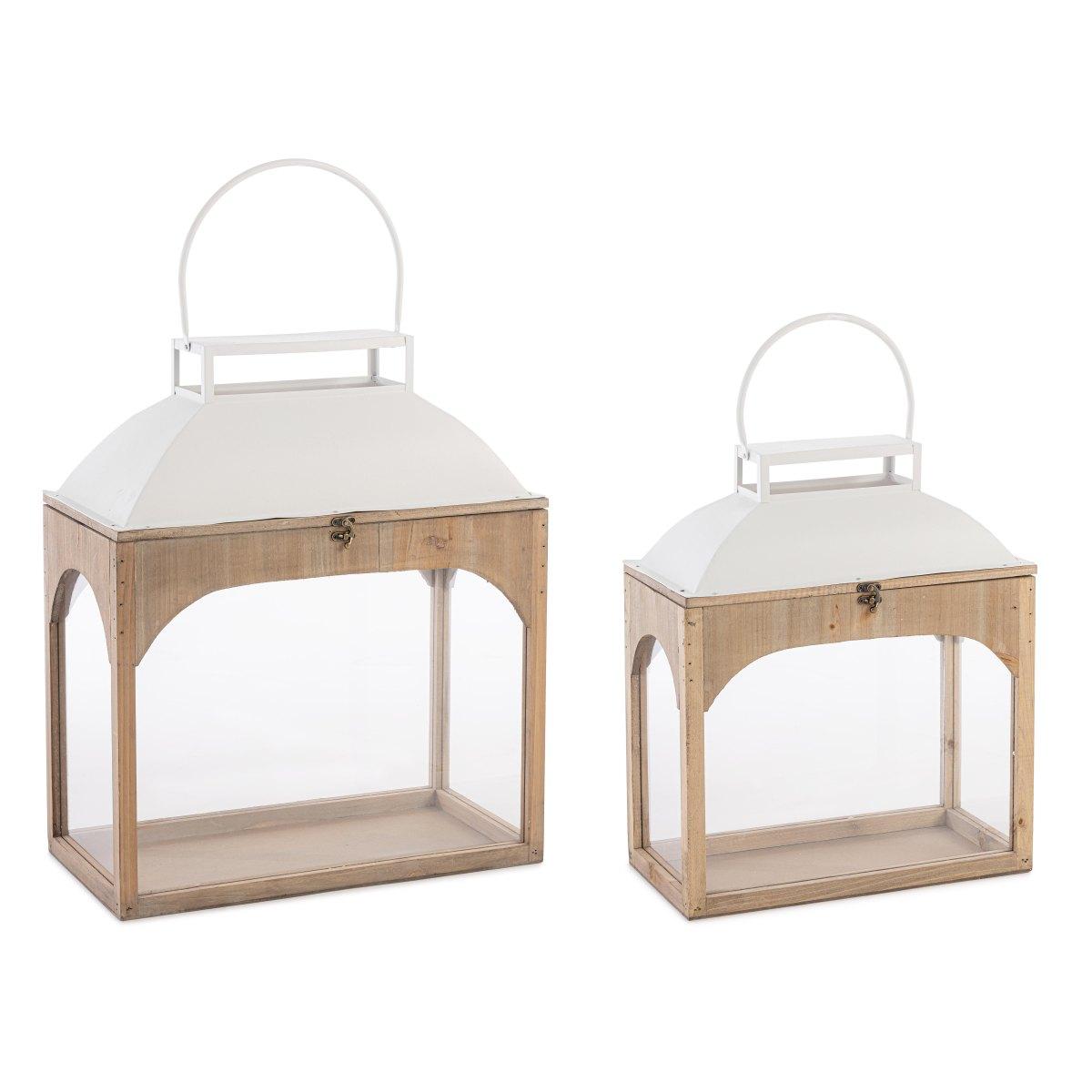 Lanterna legno shayra naturle 61 cm