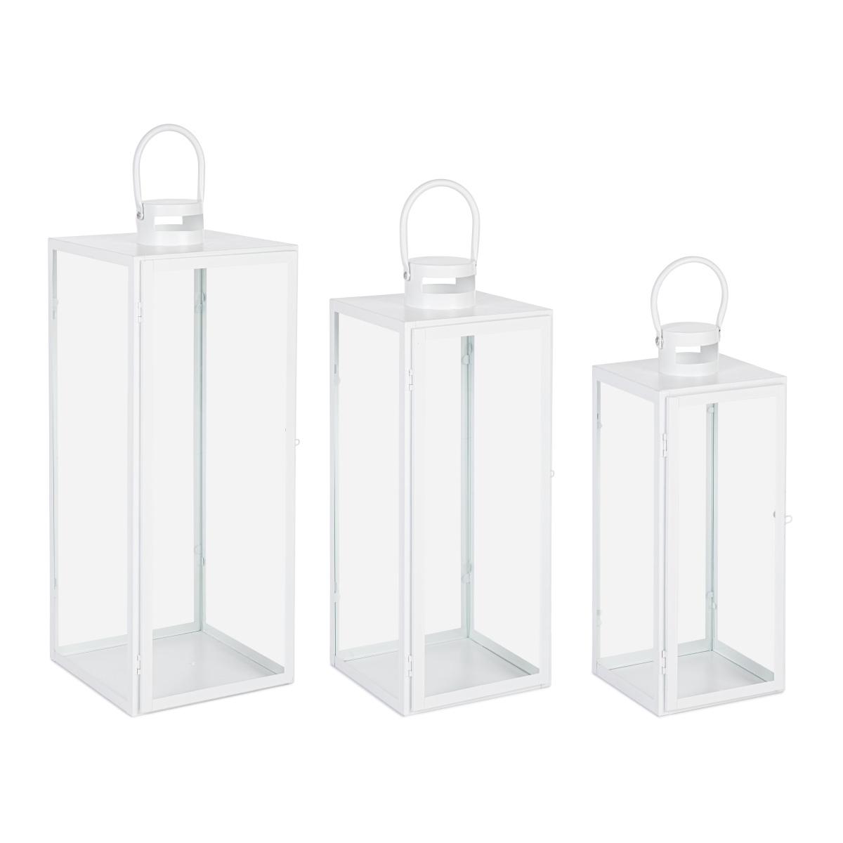 Lanterna metallo lior bianca 40 cm