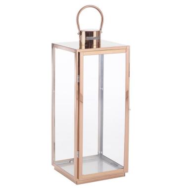 Lanterna metallo albam rame 22 x 21 x 53,5 cm