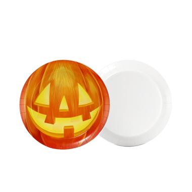 Piatti halloween zucche 8 17 pz