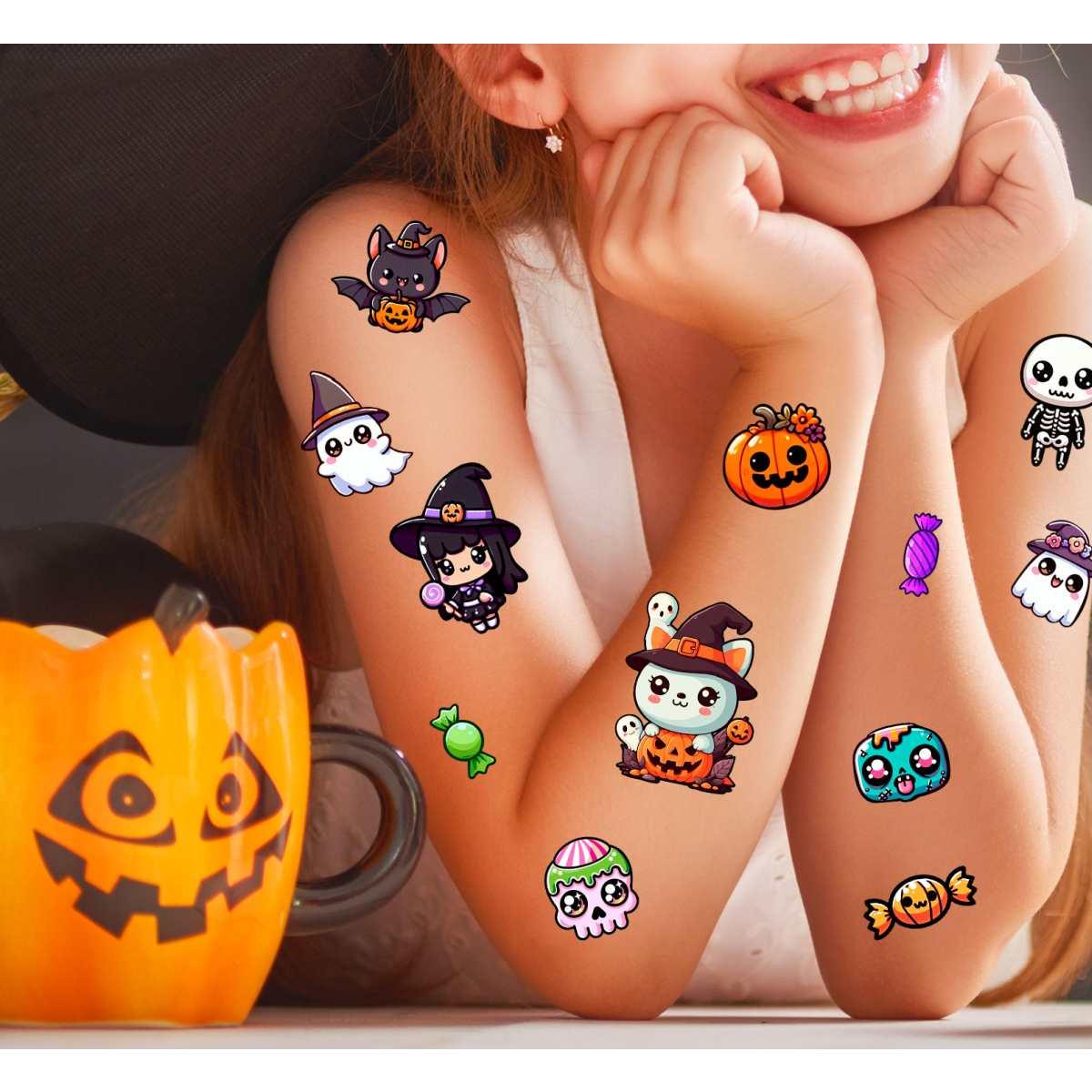 Tatuaggi corpo halloween rimovibili assortiti