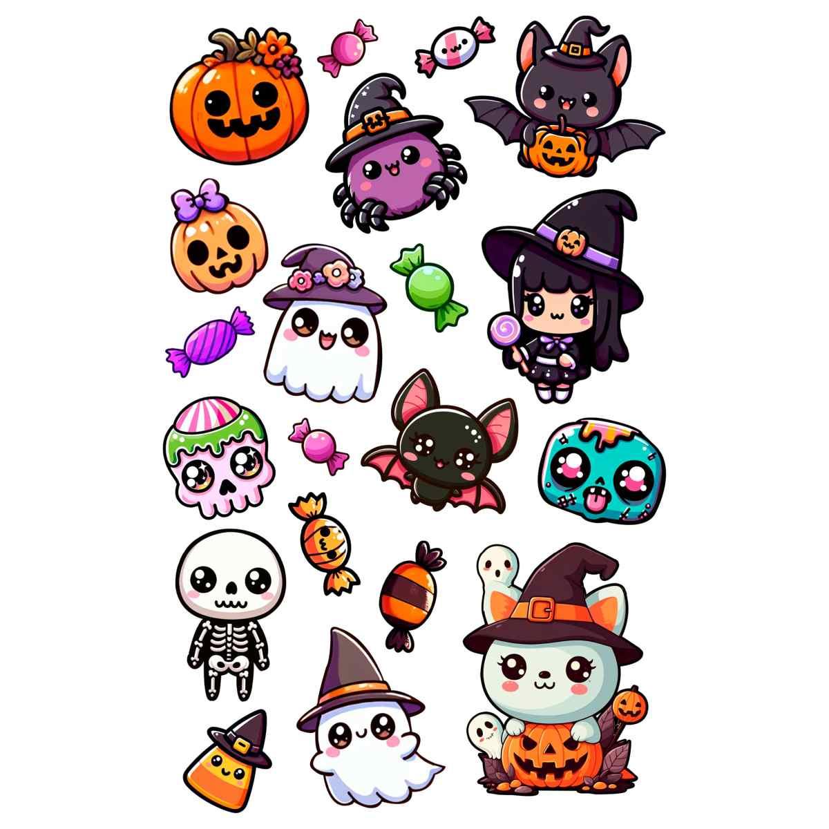 Tatuaggi corpo halloween rimovibili assortiti