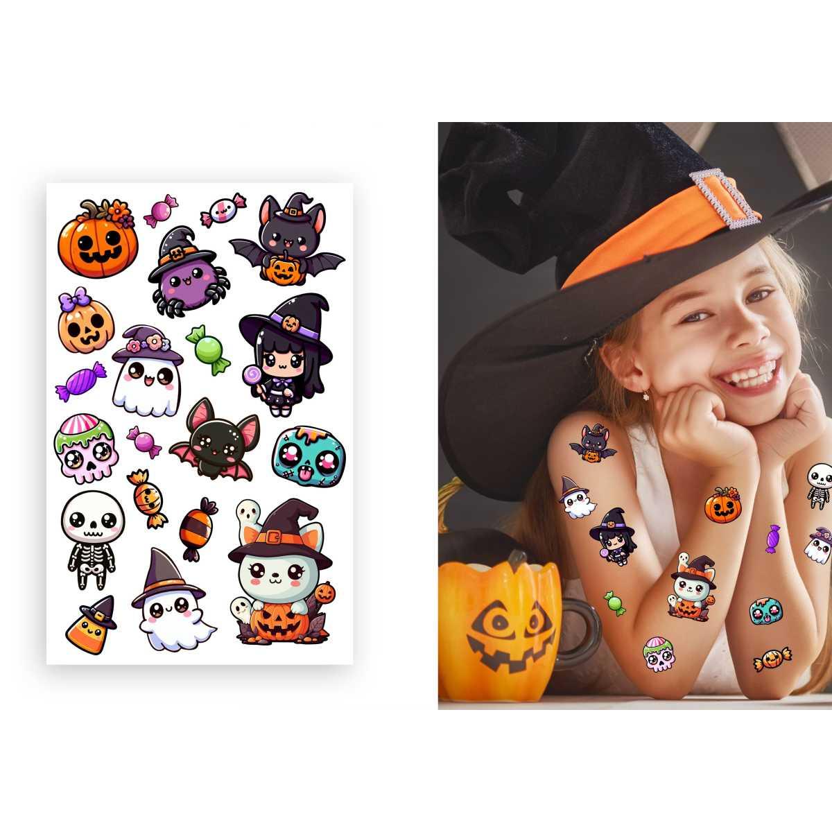 Tatuaggi corpo halloween rimovibili assortiti