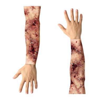 Manica tatuata braccio cucito