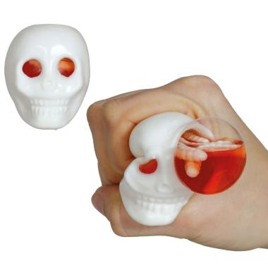 Teschio antistress vermi colori assortiti