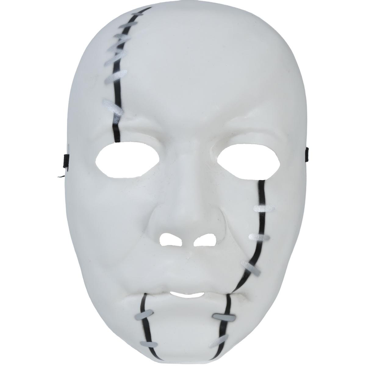 Maschera viso pvc horror assassino coltello