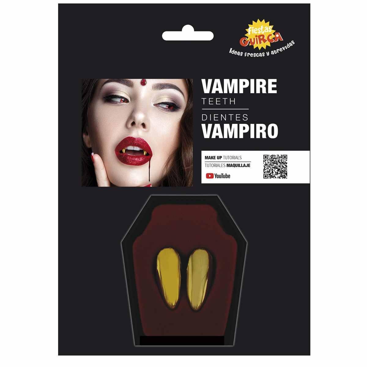 Denti vampiro pvc oro
